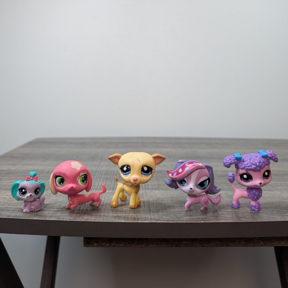 Vintage LPS‎ Littlest Pet Shop Dog Lot Collectible Y2K #2041 Greyhound